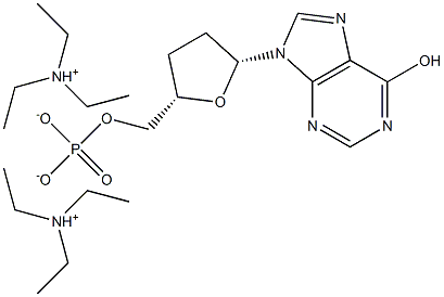 2',3'-Dideoxyinosine-5'-monophosphate triethyammonium salt Struktur