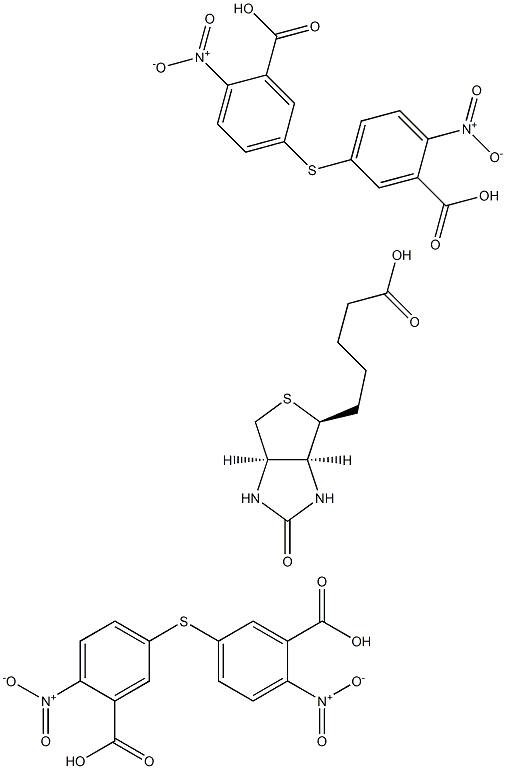 Biotin-5,5'-dithiobis(2-nitrobenzoic acid) Struktur