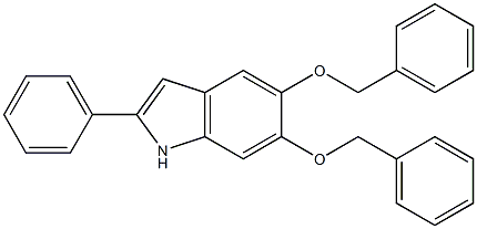 5,6-bisbenzyloxy-2-phenyl-indole Struktur