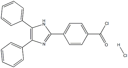 4-(4,5-diphenyl-1H-imidazol-2-yl)benzoyl chloride hydrochloride Struktur