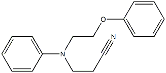 N-cyanoethyl-N-phenoxyethylaniline Struktur