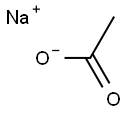 Sodium acetate crystal Struktur