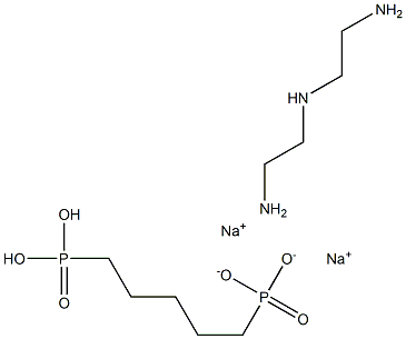 Diethylene triamine penta methylene phosphonic acid disodium Struktur