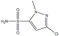 5-(aminosulfonyl)-3-chloro-1-methyl-1H- pyrazol Struktur