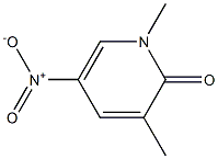 1,3-Dimethyl-5-nitro-1H-pyridin-2-one Struktur