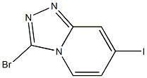 3-Bromo-7-iodo-[1,2,4]triazolo[4,3-a]pyridine Struktur