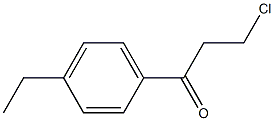 3-chloro-1-(4-ethylphenyl)propan-1-one Struktur