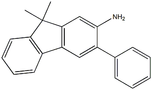 2-Amino-3-phenyl-9,9-dimethylfluorene Struktur