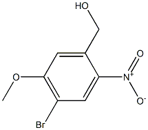 (4-Bromo-5-methoxy-2-nitro-phenyl)-methanol Struktur