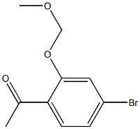 1-(4-Bromo-2-methoxymethoxy-phenyl)-ethanone Struktur