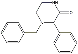 4-benzyl-3-phenylpiperazin-2-one Struktur