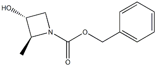 benzyl (2S,3R)-3-hydroxy-2-methylazetidine-1-carboxylate Struktur