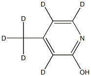 2-Hydroxy-4-methylpyridine-d6 Struktur