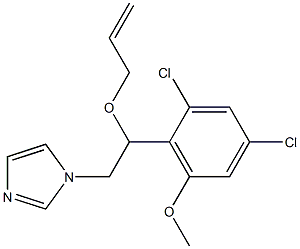 1-(2-(Allyloxy)-2-(2,4-dichloro-6-methoxyphenyl)ethyl)-1H-imidazole, , 結(jié)構(gòu)式