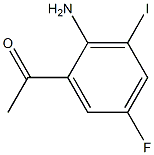 1-(2-Amino-5-fluoro-3-iodo-phenyl)-ethanone Struktur