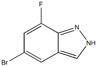 5-Bromo-7-fluoro-2H-indazole Struktur