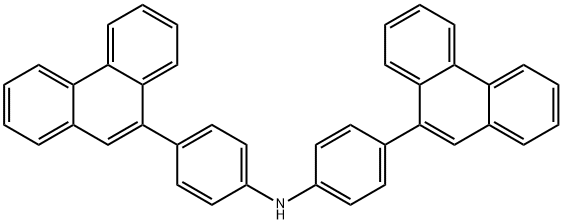 Bis(4-(phenanthren-9-yl)phenyl)amine Struktur