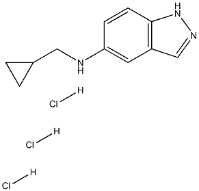 1-CYCLOPROPYLMETHYL-1H-INDAZOL-5-YLAMINE TRIHYDROCHLORIDE Struktur