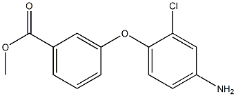 METHYL 3-(4-AMINO-2-CHLOROPHENOXY)BENZOATE Struktur