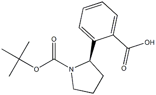 (R)-2-(1-(TERT-BUTOXYCARBONYL)PYRROLIDIN-2-YL)BENZOIC ACID Struktur