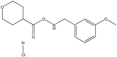 4-(3-METHOXY-BENZYLAMINO)-TETRAHYDRO-PYRAN-4-CARBOXYLIC ACID HYDROCHLORIDE Struktur