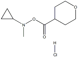 4-(CYCLOPROPYLMETHYL-AMINO)-TETRAHYDRO-PYRAN-4-CARBOXYLIC ACID HYDROCHLORIDE Struktur