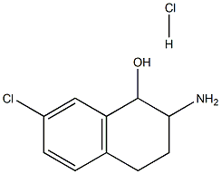 2-AMINO-7-CHLORO-1,2,3,4-TETRAHYDRO-NAPHTHALEN-1-OL HYDROCHLORIDE Struktur