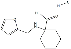 1-[(FURAN-2-YLMETHYL)-AMINO]-CYCLOHEXANECARBOXYLIC ACID HYDROCHLORIDE Struktur