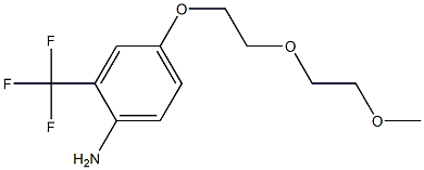 4-[2-(2-METHOXYETHOXY)ETHOXY]-2-(TRIFLUOROMETHYL)-PHENYLAMINE Struktur