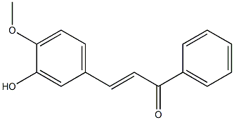 3Hydroxy-4-MethoxyChalcone Struktur