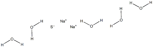 Sodium sulfide pentahydrate Struktur