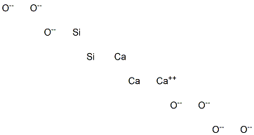 Tricalcium disilicon heptaoxide Struktur