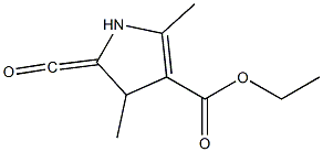 5-Carbonyl-2,4-Dimethyl-1H-pyrrole-3-carboxylic acid ethyl ester Struktur