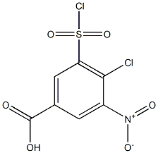 4-chloro-3-nitro-5chlorosulfonylbenzoic acid Struktur