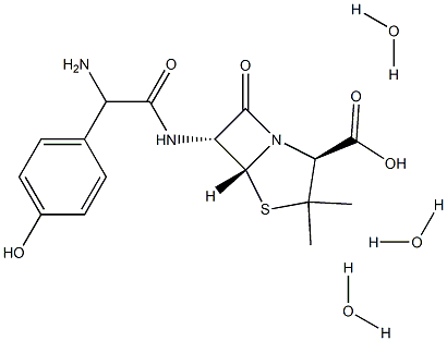 amoxicillin trihydrate Struktur