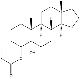 4-androstene glycol propionate Struktur