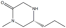 (R)-1-METHYL-5-PROPYLPIPERAZIN-2-ONE Struktur