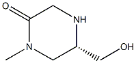 (S)-5-(HYDROXYMETHYL)-1-METHYLPIPERAZIN-2-ONE Struktur