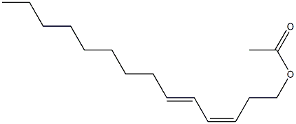 CIS,TRANS-3,5-TETRADECADIENYL ACETATE Struktur