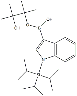 1-triisopropylsilyl-3-indolylboronic acid pinacol ester Struktur