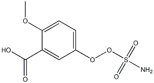 2-methoxy-5-sulfamoxylbenzoic acid Struktur