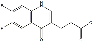 6,7-difluoro-1,4-dihydro-4-oxoquinoline-3-ethyl carboxylate Struktur