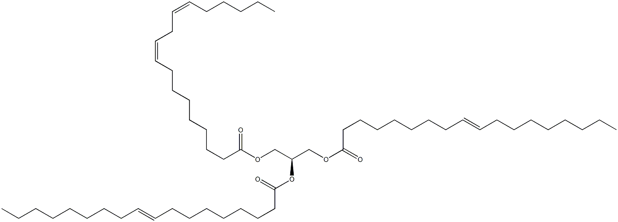 1,2-di-(9Z-octadecenoyl)-3-(9Z,12Z-octadecadienoyl)-sn-glycerol Struktur