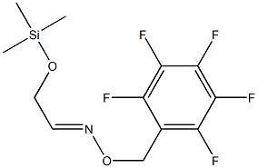 (1E)-[(Trimethylsilyl)oxy]ethanal o-(2,3,4,5,6-pentafluorobenzyl)oxime Struktur