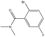 2-Bromo-N,N-dimethyl-5-fluorobenzamide Struktur