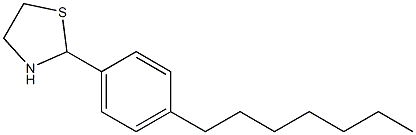 2-(4-Heptylphenyl)-1,3-thiazolidine Struktur