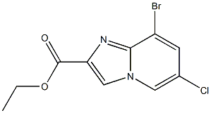 Ethyl 8-bromo-6-chloroimidazo[1,2-a]pyridine-2-carboxylate Struktur