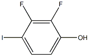 2,3-DIFLUORO-4-HYDROXYIODOBENZENE Struktur