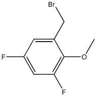 2-METHYLOXY-3,5-DIFLUOROBENZYLBROMIDE Struktur