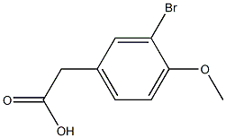 3-BROMO-4-METHYLOXYPHENYLACETIC ACID Struktur